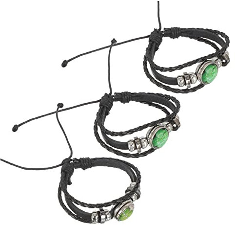 LIFKOME 3stücke Teiliges Armband Geflochtenem Mit Glassteinen Vierblättriger Kleeblatt-design Für Damen Elegant Und Handgelenkschmuck Für