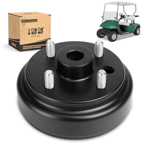 10L0L Golf Cart Brake Drum Hub Assembly for EZGO 1991-up with 4 Cycle Gas Engines, Replace OEM 21807-G1 21807G1 41843-94