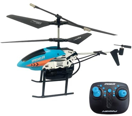 ODS - Radiofly - Sprinkler Elicottero Radiocomandato RC 2.4 GHz, 6 Funzioni, Spara Acqua Controllabile da RC, Giroscopio, Fermoposizione, Decollo e Atterraggio Assistiti, Età Consigliabile 8+