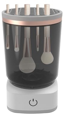Electric Cleaners  - Foundation Dryer, Quick Washer | Travel Friendly Cleaner Gadget for Beauty Artists Amateurs Compact Unit Saving Time Hygiene Maintenance Efficient Cleaning System