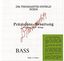 Thomastik Einzelsaite für Kontrabass 4/4 Präzision - A-Saite Vollstahlkern, Chrom umsponnen, Orchesterstimmung, mittel