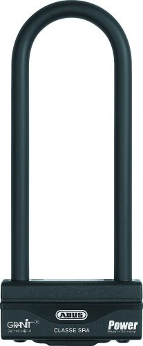 ABUS U-lock Granit Power 58/140HBIII - Motorbike lock with XPlus cylinder - security level 18 - 260 mm shackle height, black