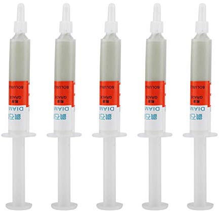 Akozon Diamond Abrasive Paste 5pc/set Diamond Grinding Polishing Paste Lapping Compound Grit Paste(W1.0# 8000)