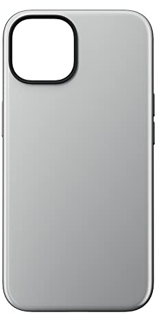 NOMAD Sport Case für iPhone 14 | Hülle aus Polycarbonat mit TPE-Bumper | mit glänzender PET-Beschichtung | MagSafe-kompatibel | Grau