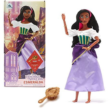 Disney Store Official Esmeralda Classic Doll for Kids, The Hunchback of Notre Dame, 30cm/11”, Includes Brush, Fully Poseable Toy in Classic Dress - Suitable for Ages 3+