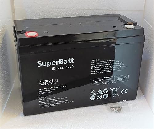 12V 140AH (100AH 110AH 120AH 130AH) 12VSLA33N VRLA AGM Deep Cycle Leisure Marine Rechargeable Battery Motorhome Caravan Motor Mover Boat - Fully Sealed No Spill