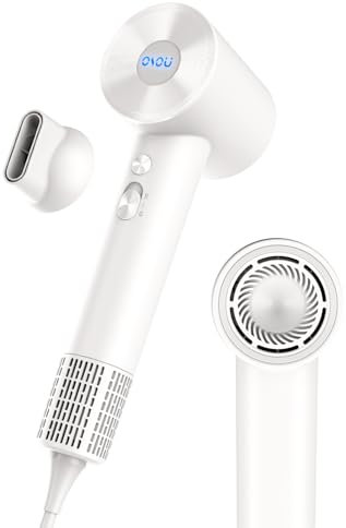 OSOU Haartrockner, 200 Million Negativ Ionen Fön, 110.000 U/min Hochgeschwindigkeits-Fön Trocknen Föhn, 59dB Geräuscharm Haarföhn für Zuhause, Reisen