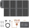 MHPOWOS 80W Tragbares Solarpanel, 19V Faltbares Solarladegerät mit USB C, USB A und DC Ausgängen, IP65 wasserdicht, für tragbare Power Station, iPhone, iPad, Camping, Wandern, Outdoor Reisen