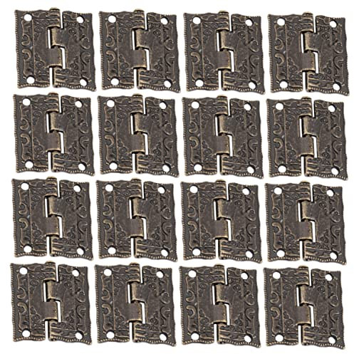 Mipcase 20pezzi Cerniera Per Scatola Cerniera Per Porta Armadietto Cerniera Per Porta Credenza Cerniera Cava Per Scatola Regalo Per Cerniere in Vintage