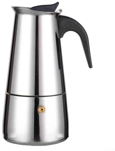 Caffettiera in acciaio inox, 2469 tazze, progettata per fornelli a fuoco e induzione (300 ml)