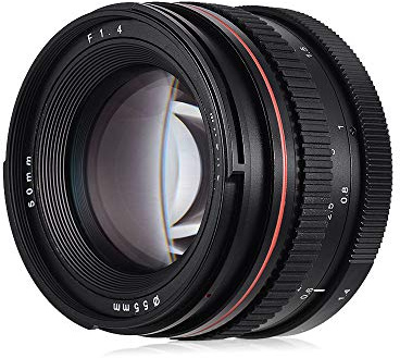 Obiettivo standard da 50 mm f/1.4 USM con grande apertura per fotocamere, bassa dispersione, messa a fuoco antropomorfa, adatto per fotografia di prodotti con natura morta verticale, modalità di messa