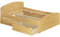 Erst-Holz Funktionsbett Doppelbett Bettkasten 200x200 Holzbett Massivholz Kiefer Natur 60.50-20 oR