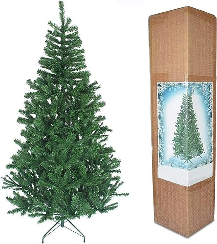 SHATCHI 6ft/1.8m Alaskan Pine Green Artificial Christmas Tree Bushy 550 Tips Xmas Home Decorationations Decorations