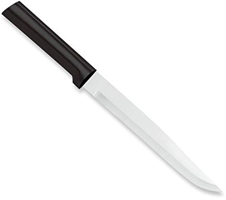 Rada Cutlery Slicer Knife (W207), 7 Stainless Steel Blade, Black Handle