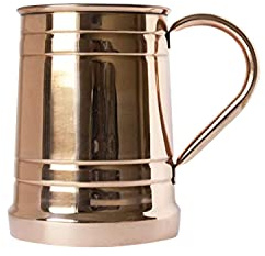 Artisan's Anvil Copper-Plated Mug 18oz, Moscow Mule Beer Stein, Handcrafted