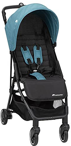 Bebeconfort Buggy Teeny 3D, Ultrakompakt zusammenklappbarer Kinderwagen inkl. passender Tragetasche, ideal für die Reise oder die Stadt, nutzbar ab ca. 6 Monate bis ca. 4 Jahre, Blue Chic (blau)
