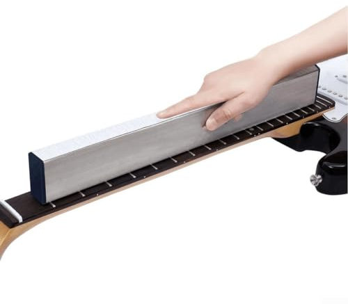 Gitarrenbauer-Werkzeug für Gitarrenhals, Bundbalken-Nivellierung, komplett mit Schleifpapier