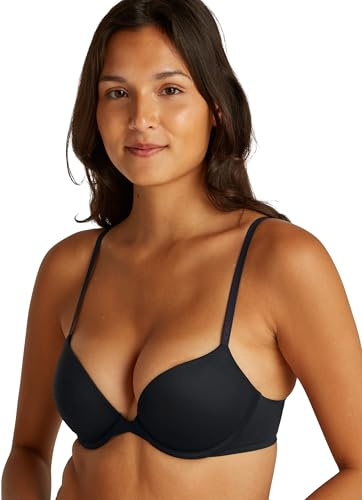 Calvin Klein Donna Reggiseno Scollato con Push-up, Nero (Black), 4B