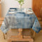 Tischdecke 100x140 cm Marineblau Modern Kunst Gemälde Tischdecke Abwaschbar Klein Rechteck Tablecloth Dekoration Aesthetic Tischdecken für Herbst Party Hochzeiten Feiertage Geburtstag