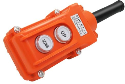 Yokomu Station de Contrôle de Commutateur Haut-Bas Résistant à la Pluie, Grue Suspendue, Interrupteur à Bouton-Poussoir Momentané COB61-UP-DOWN