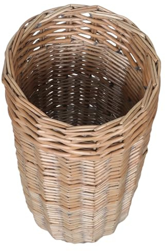 Levemolo Soporte para Paraguas de Ratán Gran Capacidad, Cesta Portátil y Fácil de Limpiar, Diseño Elegante para Sala de Estar y Almacenamiento de Bastones o Palos de Golf
