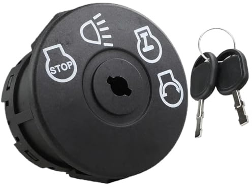 Chiave Misura per John Deere L120 L130 G110 Ly18 Tosaerba Trattore 7Pins Cilindro della serratura di accensione Interruttore e chiave Blocchetto accensione moto