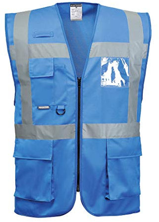 Portwest Iona Gilet Executive, Couleur: Bleu Royal, Taille: XL, F476RBRXL