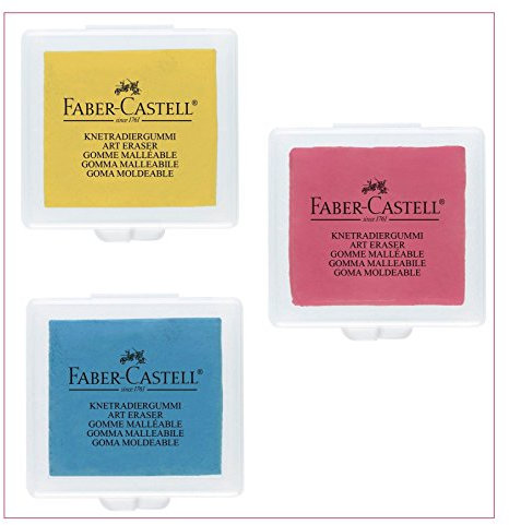 Knetgummi Radierer, Faber Castell (3, zufällige Auswahl)