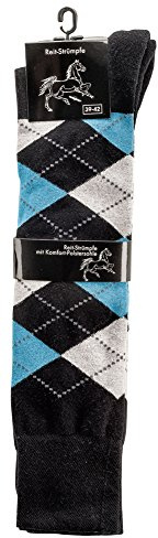 Crautwear® - Chaussettes d'équitation - Pour femme et fille - Multicolore - 35/38 EU