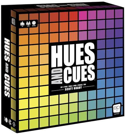 Asmodee, Hues and Cues, Gioco da Tavolo di Indovinelli a Base di Colori e Indizi, 8+ Anni, 3-6 Giocatori, Edizione in Italiano