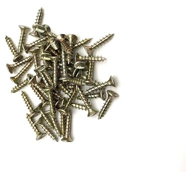 50 Pcs Wood Screws Double Countersunk General Purpose (3mm x 15mm)
