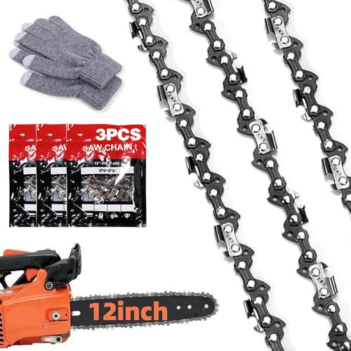 Cadena Motosierra 30 CM,57 Eslabones Cadena de Sierra,3/8 LP,1.3 MM de Grosor Cadena Motosierra,Cadena Mini Motosierra,Utilizado para Compatible con Bosch,Makita y Otras Marcas,Es Universal