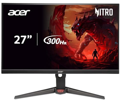 Acer Nitro XV2 XV272U F3 Monitor PC 68.6 cm [27] 2560 x 1440 pixels Quad HD Nero (69 cm 27 Inch QHD IPS 300Hz ZeroFrame 16:9 1ms/0.5ms [GTG Min.] 400nits 2HDMI [2.1.1.1.000] 1] ] ] DP MM Audio Out