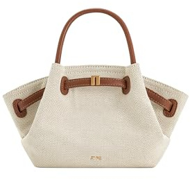 JW PEI Hana Mini Sac Cabas pour Femme - Toile marron