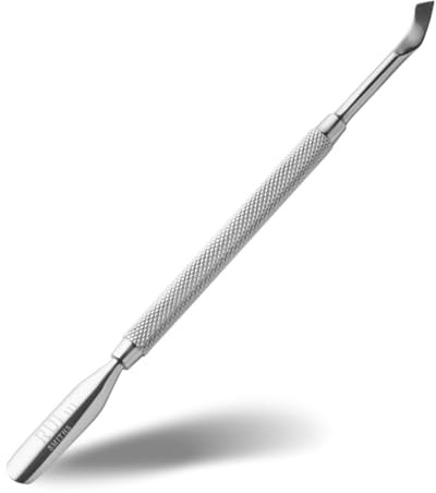 Rui Smiths Profi Doppelendiger hypoallergener Edelstahl-Metallschieber (Nagelhautschieber) Cuticle Pusher - Stil No. 111