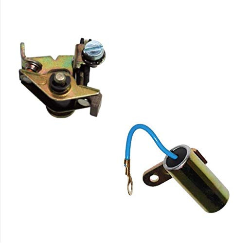 CONDENSATEUR + RUPTEUR ALLUMAGE ETOILE MOBYLETTE PGT 101 102 103 104 105 BB VIS PLATINEES CYCLOMOTEUR
