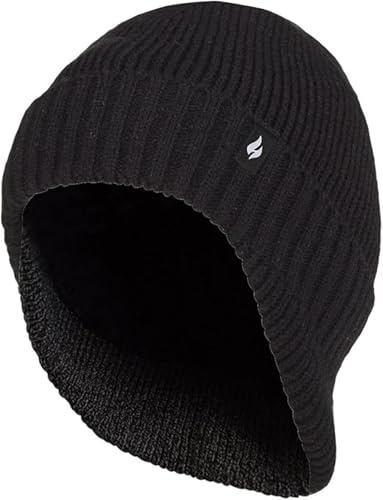HEAT HOLDERS SOCKSHOP Mens Expedition Drop Neck Hat Pack of 1 Black One Size