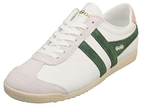 Gola Mixte Bullet Pure Baskets, White/Evergreen/Chalk Pink, 42 EU