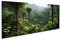 islandburner Prime Bild auf Leinwand Wildes Dschungel Panorama Tiefer Wald Palmen Tropische Pflanzen KI La Bilder Wandbilder Poster