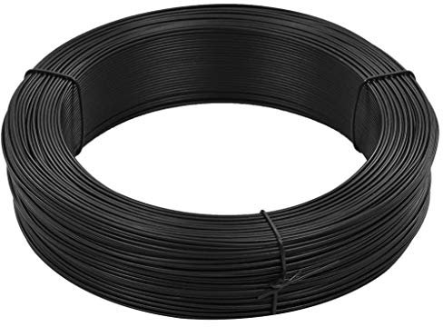 LAPOOH Filo per Recinzioni 250 m 0,9/1,4 mm in Acciaio Antracite,per Legatura Giardino,Filo Tensione Recinzione,Fai da te-144475