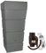 Regentonne Regenfass Ecktonne Regenspeicher Regenwasserbehälter mit Fallrohrfilter, Regenfilter T33 braun FROSTSICHER - Moderne Eck-Regenwassertonne mit stabilem Deckel als Pflanzschale