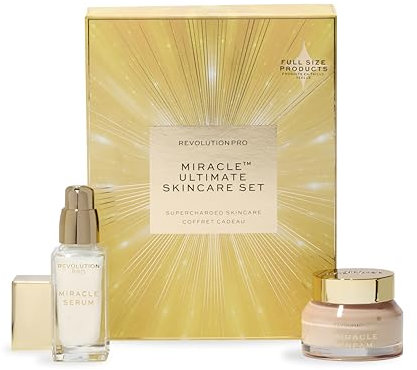 Revolution Pro Ultimate Miracle Set de Cuidado Facial, Kit Hidratante con Crema & Serum Pro Miracle, Vegano & Libre de Crueldad