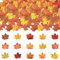 JEYORZY 100 Stück künstliche Herbst Ahornblätter, Herbstahornblätter, simulierte Ahornblattpflanze, Innenzimmer Klassenzimmer Party Dekoration für Hochzeiten, Fotoszene Requisiten, Herbstpartys