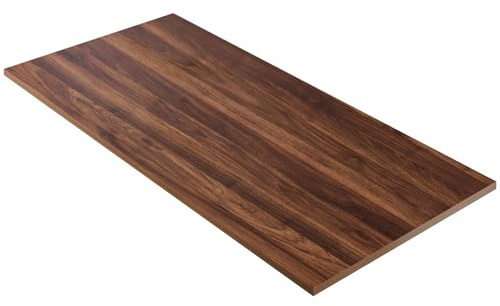 Kaboon 42x20 inches Tabletop, Solid One-Piece Desktop for Sit Stand Desk, Double Desks, L Desk DIY,Wood Countertop Home or Commercial Use,1 inch Thick, Dark Walnut