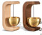 Türgong Aus Holz, 2 Stück Retro Magnetische Türklingel, Magnetische Türglocke aus Holz, Magnetische Holz-Türklingel mit Messingglocke, Wooden C-Shaped Wind, für Tür, Büro, Laden, Café (Mix *2)