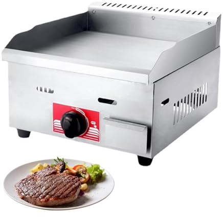 Piastra a gas commerciale in acciaio inossidabile GPL controsoffitto piatto Teppanyaki padella per friggere in acciaio inossidabile BBQ piatto caldo piatto per barbecue cottura uova bistecca
