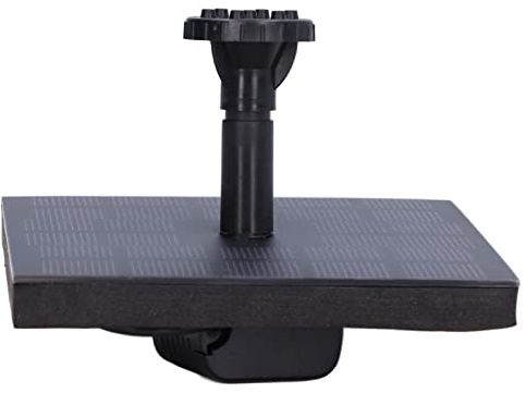 BRRNOO Solvattenfontän, Solfontän för Fågelbad Solarfontän med Solvattenpump, Mäter 11 X 11 Cm / 4,3 X 4,3 Tum 1,4W Solvattenpump för Dekoration i Trädgårdar, Pooler,