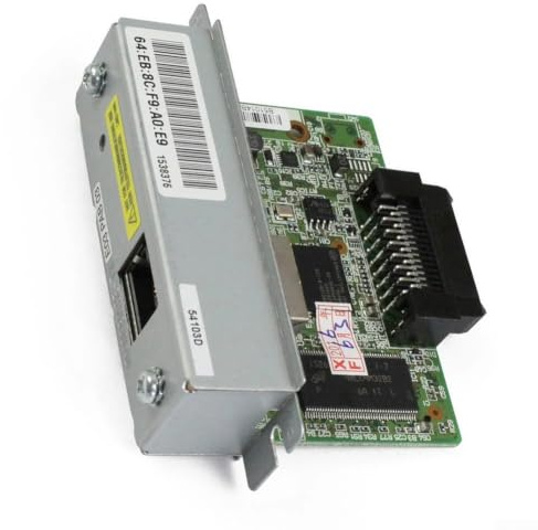 MeevrgR UB-E03 Ethernet-utskriftsserver | Höghastighets 100 Mbps nätverksgränssnitt för TM-seriens kvittoskrivare