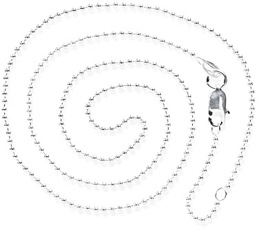Heartbreaker Kugelkette I Klassische Halskette für Anhänger aus hochwertigem 925 Sterling Silber I Länge 45 cm & Stärke Ø 1,5 mm I In Goldschmiedequalität gefertigt I HB 150 BC