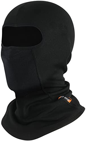 WESTGIRL Sturmhaube Winter Sturmmaske, Winddichte warme Skimaske Herren Damen, Bequem atmungsaktiv Vollgesichts Nackenmaske unter Motorradhel, Fahrradmütze unter Helm für Radfahren (Schwarz)